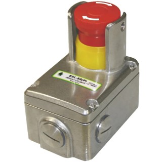 IDEM ESL Series Twist Release Emergency Stop Push Button, Surface Mount, 2 NC/2 NO, IP69K, IP67 232010