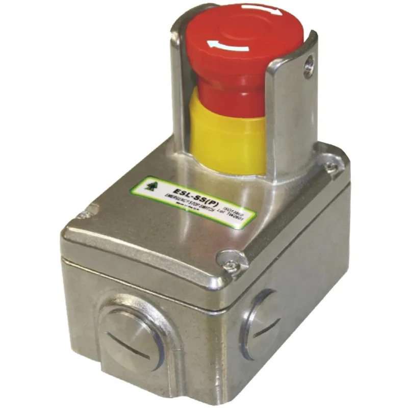 IDEM ESL Series Twist Release Emergency Stop Push Button, Surface Mount, 2 NC/2 NO, IP69K, IP67 232010