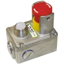 IDEM ESL Series Twist Release Illuminated Emergency Stop Push Button, Surface Mount, 2 NC/2 NO, Stainless Steel 232024-A
