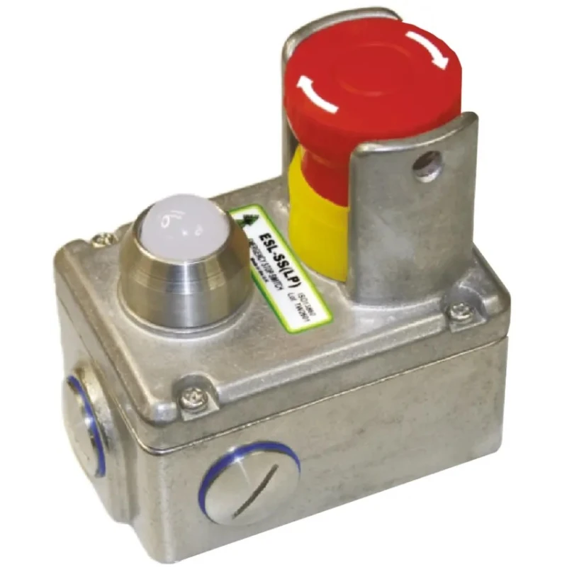 IDEM ESL Series Twist Release Illuminated Emergency Stop Push Button, Surface Mount, 2 NC/2 NO, Stainless Steel 232024-A