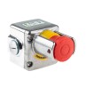 IDEM ES Series Twist Release Emergency Stop Push Button Surface Mount 2 NC/1 NO IP69K 24V DC 3A 240V AC IP69K