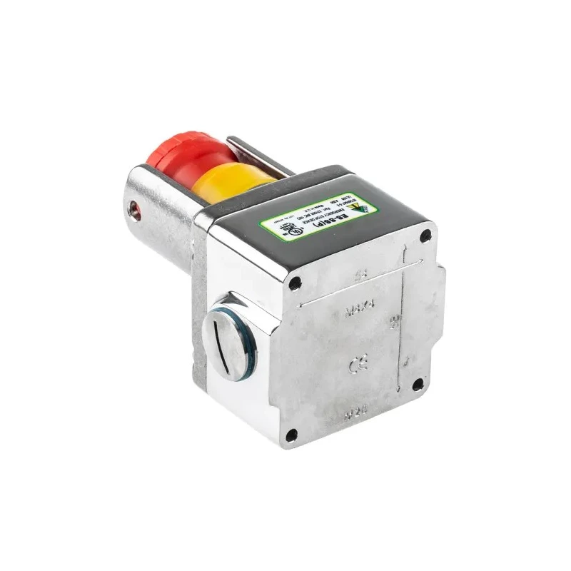 IDEM ES Series Twist Release Emergency Stop Push Button Surface Mount 2 NC/1 NO IP69K 24V DC 3A 240V AC IP69K 