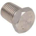 RS PRO Stainless Steel Pipe Fitting Straight Hexagon Male Threaded 1/4 in 316 Stainless Steel 17.018mm 826-7021