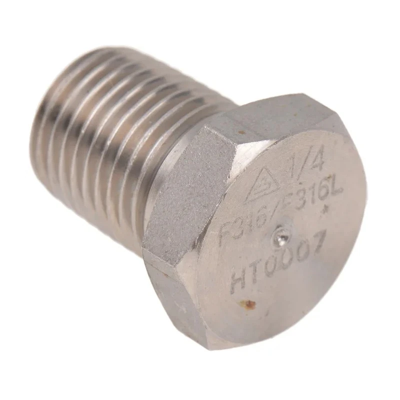 RS PRO Stainless Steel Pipe Fitting Straight Hexagon Male Threaded 1/4 in 316 Stainless Steel 17.018mm 826-7021