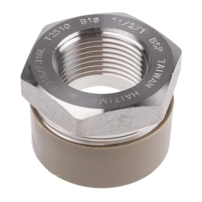 RS PRO Stainless Steel Pipe Fitting Straight Hexagon Bush Male 1-1/2 in x Female 1 in 826-7096