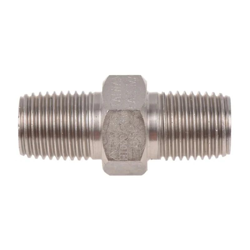 RS PRO Stainless Steel Pipe Fitting Straight Hexagon Nipple Male 1/4 in x Male 1/4 in 826-7040