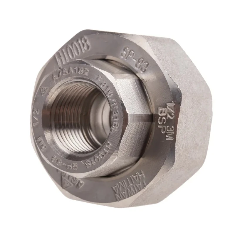 RS PRO Stainless Steel Pipe Fitting Straight Octagon Union Female Threaded 1/2 in x Female 1/2 in 826-7107