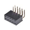 Wurth Elektronik 10-Contact 2 Row 2.54mm Pitch Right Angle Through Hole PCB Socket Connector 613010243121