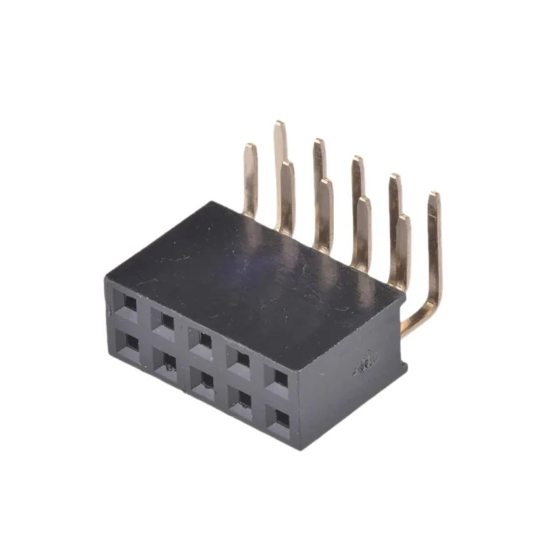 Wurth Elektronik 10-Contact 2 Row 2.54mm Pitch Right Angle Through Hole PCB Socket Connector 613010243121