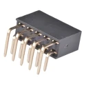 Wurth Elektronik 10-Contact 2 Row 2.54mm Pitch Right Angle Through Hole PCB Socket Connector 613010243121