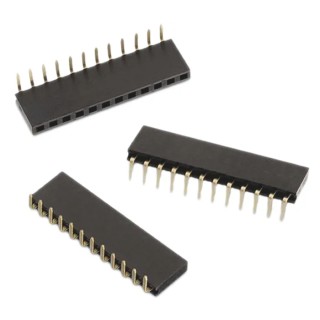 Wurth Elektronik WR-PHD Series Right Angle Through Hole PCB Socket 32-Contact 1 Row 2.54 mm Pitch 250V 3A 613032143121