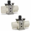 SMC Pneumatic Pressure Booster Regulator 1/4 Rc Outlet, 0.2 MPa Minimum Operating Pressure VBA10A-02GN
