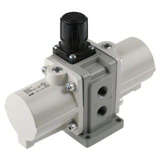 SMC Pneumatic Regulator , G 1/4 Inch Outlet, 0.2 MPa Minimum Operating Pressure, 1 MPa Maximum Input Pressure VBA10A-F02