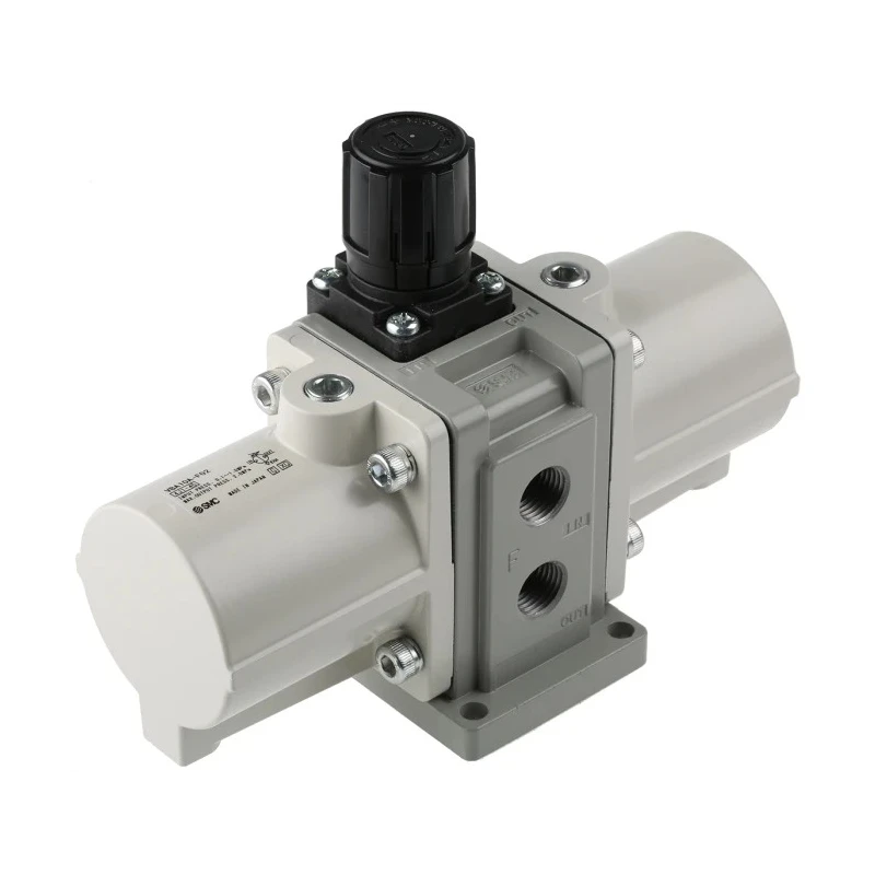 SMC Pneumatic Regulator , G 1/4 Inch Outlet, 0.2 MPa Minimum Operating Pressure, 1 MPa Maximum Input Pressure VBA10A-F02