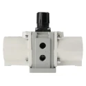 SMC Pneumatic Regulator , G 1/4 Inch Outlet, 0.2 MPa Minimum Operating Pressure, 1 MPa Maximum Input Pressure VBA10A-F02