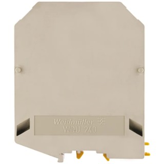 Weidmüller W Series Feed Through Terminal Block 1-Level Screw, Dark Beige, 1kV, 415A, 240mm², 70 mm² 1802780000