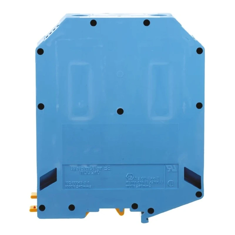 Weidmüller Blue W Series Feed Through Terminal Block Screw, 1-Level, 240 mm², 70 mm², 415A, 1kV 1822210000