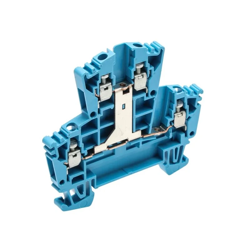 Weidmüller W Series Double Level Terminal Block Blue, 4mm² Cable CSA, 32A Current, 400V Screw Termination 1022380000