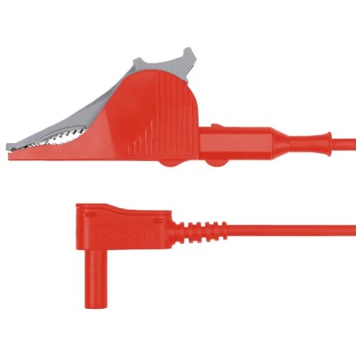Schutzinger Connector Test Lead 32A 1kV, Red, 1.5 m Lead Length RS MSWSAK 7418 / 2.5 / 150 / RT