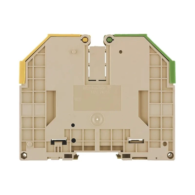 Weidmüller W Series 1-Level Screw DIN Rail Terminal Block Yellow Green 120mm² 16 mm² 1037300000
