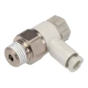 SMC AS Series Speed Controller Stainless Steel Pneumatic Flow Regulator 1/8 in Inlet, 4 mm Outlet AS2201F-01-04SA