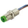 Murrelektronik Limited Circular Connector 3 Contacts Bulkhead Mount M8 Plug Female IP67 7000-08552-9700050