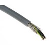 RS PRO Control Cable 5 Cores 0.75mm² 18 AWG Screened Stranded Grey Polyvinyl Chloride Sheath 50 m 827-4155