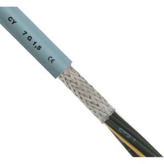 RS PRO Control Cable 5 Cores 0.5mm² 20 AWG Screened Stranded Grey Polyvinyl Chloride Sheath 50 m 827-4151
