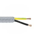 RS PRO Control Cable 2 Cores 0.75mm² 18 AWG Screened Transparent Polyvinyl Chloride Sheath 50 m 827-4202