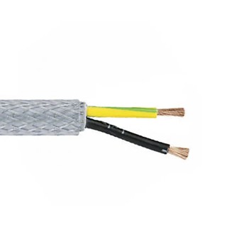 RS PRO Control Cable 2 Cores 0.75mm² 18 AWG Screened Transparent Polyvinyl Chloride Sheath 50 m 827-4202