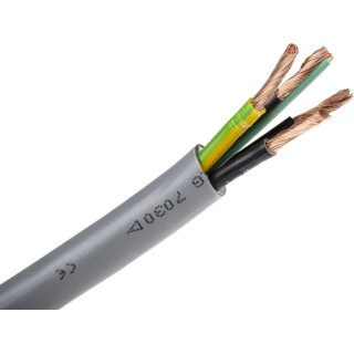RS PRO Control Cable, 4 Cores 6mm² 9 AWG Unscreened 50 m Grey Polyvinyl Chloride Sheath 827-4271