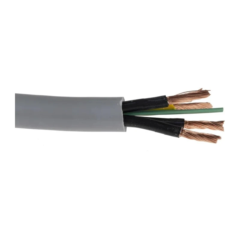 RS PRO Control Cable, 4 Cores 6mm² 9 AWG Unscreened 50 m Grey Polyvinyl Chloride Sheath 827-4271
