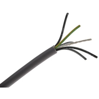 RS PRO Control Cable 5 Cores 0.5mm² 20 AWG Unscreened Grey Polyvinyl Chloride Sheath 50 m 827-4274