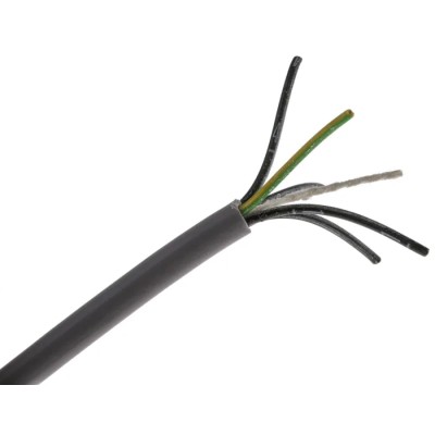 RS PRO Control Cable 5 Cores 0.5mm² 20 AWG Unscreened Grey Polyvinyl Chloride Sheath 50 m 827-4274