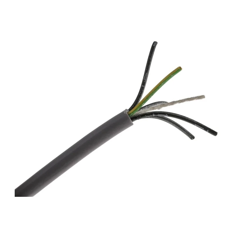 RS PRO Control Cable 5 Cores 0.5mm² 20 AWG Unscreened Grey Polyvinyl Chloride Sheath 50 m 827-4274