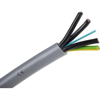 RS PRO Control Cable 4 Cores 4mm² 11 AWG Unscreened 50 m Grey Polyvinyl Chloride Sheath 827-4262