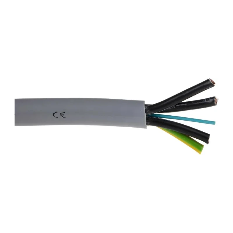 RS PRO Control Cable 4 Cores 4mm² 11 AWG Unscreened 50 m Grey Polyvinyl Chloride Sheath 827-4262