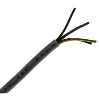 RS PRO Control Cable, 5 Cores 0.75mm² 18 AWG, Unscreened, 50 m Length, Grey Polyvinyl Chloride Sheath 827-4278