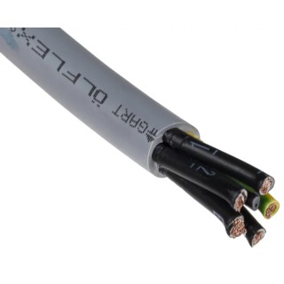 RS PRO Control Cable 5 Cores 6mm² 9 AWG Unscreened Grey Polyvinyl Chloride Sheath 50 m 827-4284