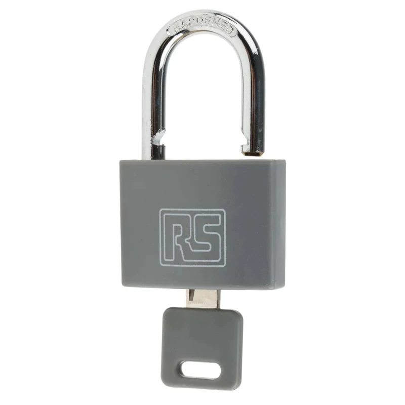 RS PRO Key Brass Padlock, 6 mm Shackle Diameter, 28 mm Shackle Length, 43 mm Body Width 827-4391