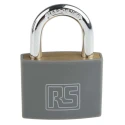 RS PRO Key Brass Padlock, 6 mm Shackle Diameter, 28 mm Shackle Length, 43 mm Body Width 827-4391