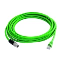 Telegartner Shielded Cat6a Ethernet Cable 7.5 m Green Polyurethane Jacket 