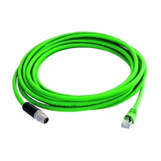 Telegartner Shielded Cat6a Ethernet Cable 7.5 m Green Polyurethane Jacket 