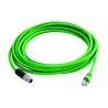 Telegartner Shielded Cat6a Ethernet Cable 7.5 m Green Polyurethane Jacket