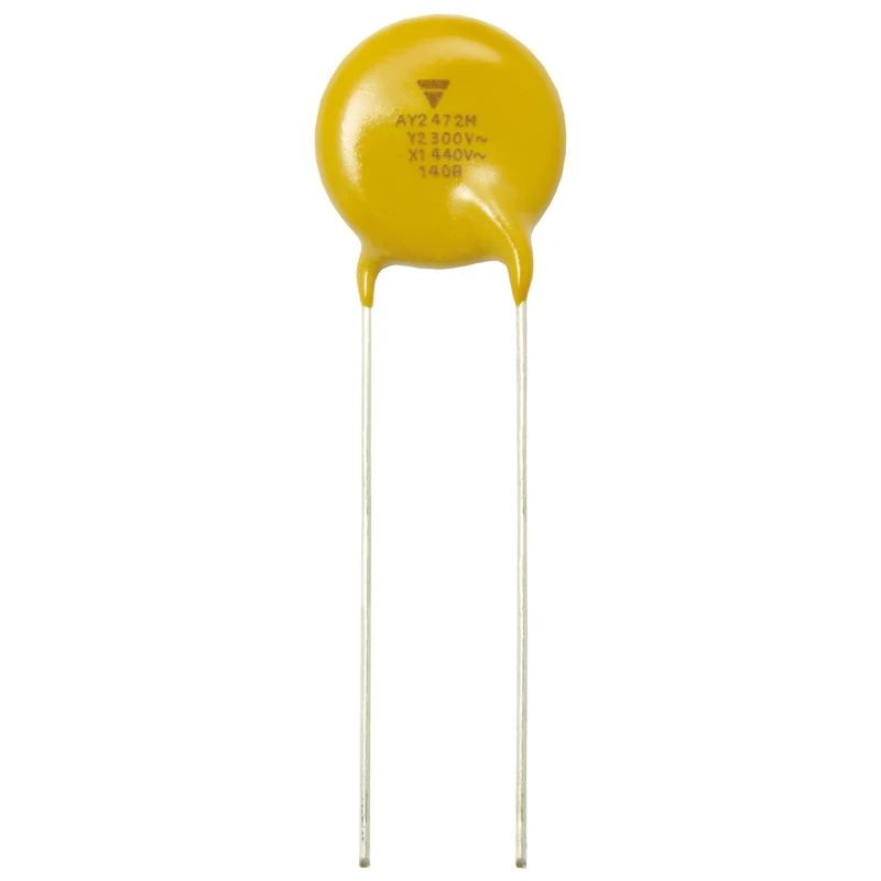 Vishay Single Layer Ceramic Capacitor 330 pF 440V AC ±10% Y5S Dielectric AY2 Series Through Hole Radial AY2331K29Y5SS63L7