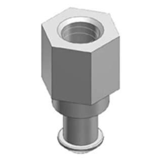 SMC 32 mm Vacuum Pad with Female Thread M5 x 0.8, Series ZPT, Vertical Vacuum Entry, Buffer Included ZPT3-B5