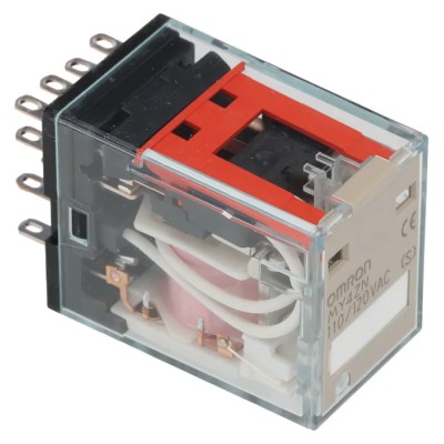 Omron Power Relay 120V AC Coil Voltage 5A Switching Current 4PDT Plug-In MY4ZN 110/120VAC (S)