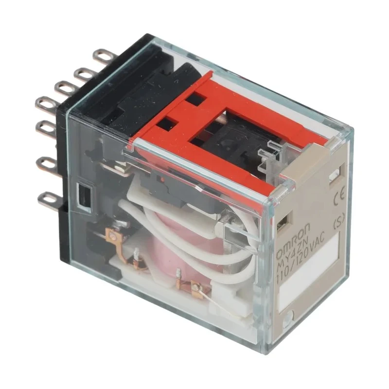 Omron Power Relay 120V AC Coil Voltage 5A Switching Current 4PDT Plug-In MY4ZN 110/120VAC (S)