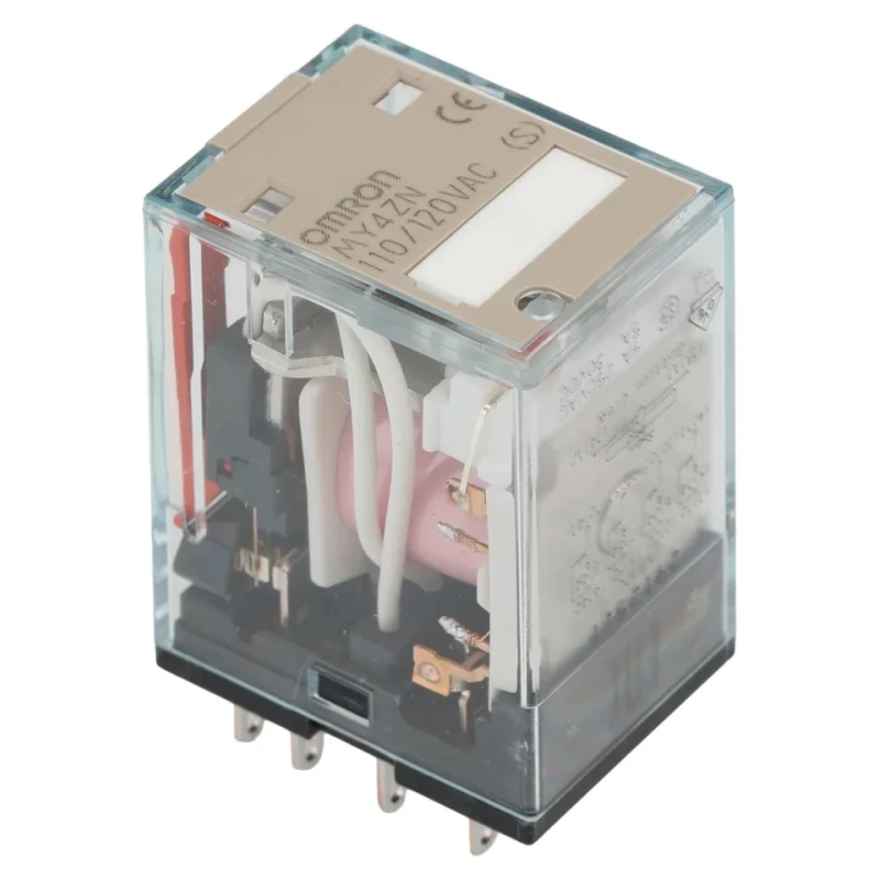 Omron Power Relay 120V AC Coil Voltage 5A Switching Current 4PDT Plug-In MY4ZN 110/120VAC (S)