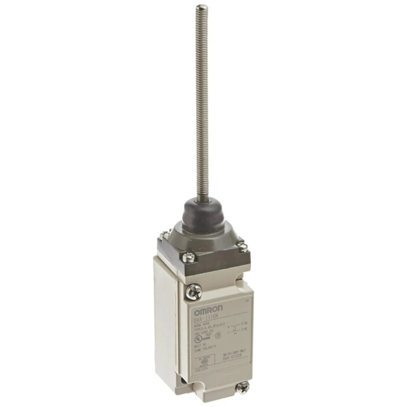 Omron D4A-N Series Coil Spring Limit Switch SPDT Double Break Contact IP67 600V 10A D4A-1116N